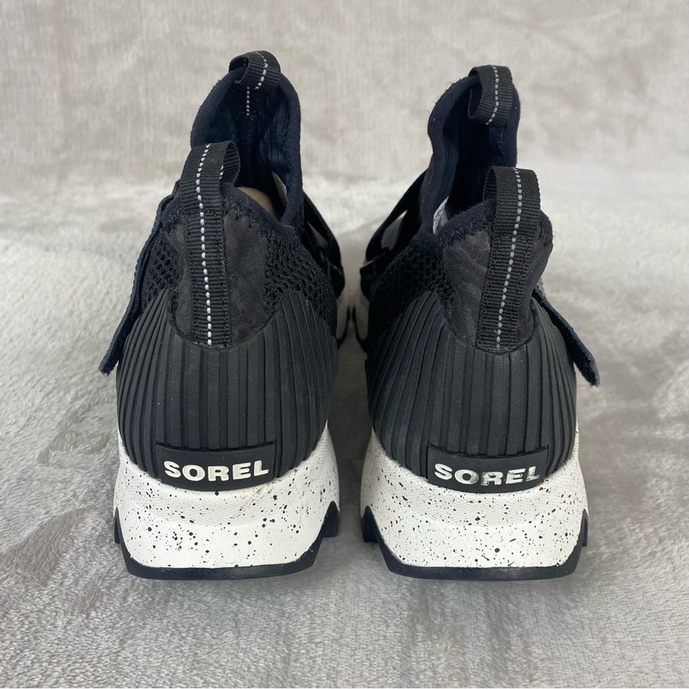 Sorel Kinetic Women's Sneakers Size 10.5 Black White Walking Comfort - Picture 7 of 10